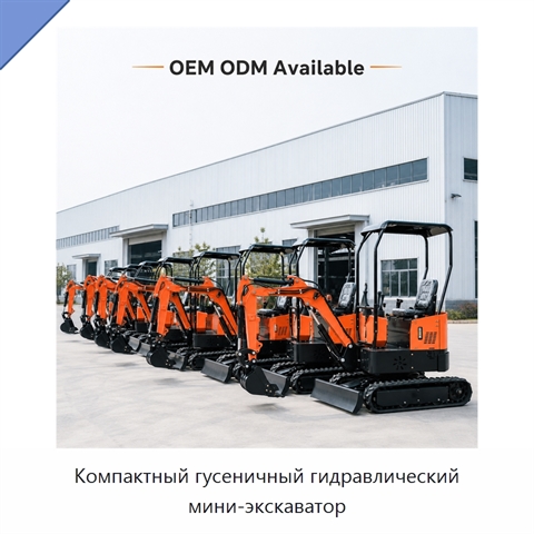 Компактный гусеничный гидравлический мини-экскаватор