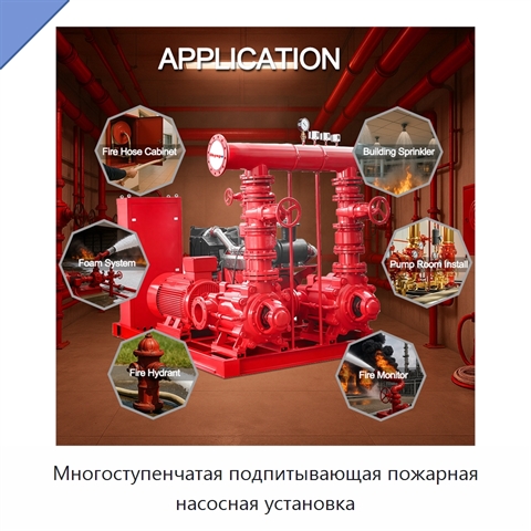 Многоступенчатая подпитывающая пожарная насосная установка