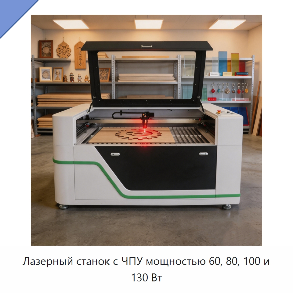 Лазерный станок с ЧПУ мощностью 60, 80, 100 и 130 Вт — Лазерные гравировальные станки