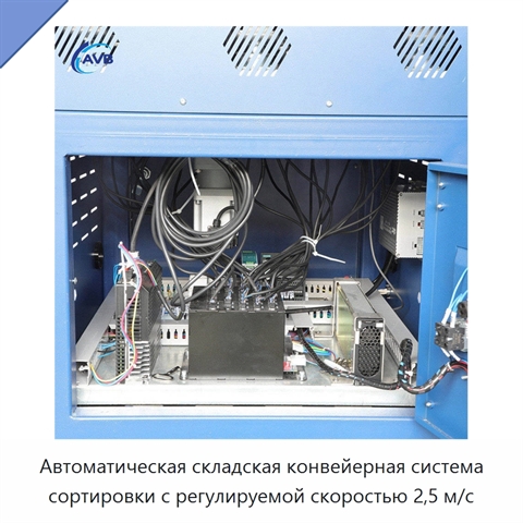 Автоматическая складская конвейерная система сортировки с регулируемой скоростью 2,5 м/с