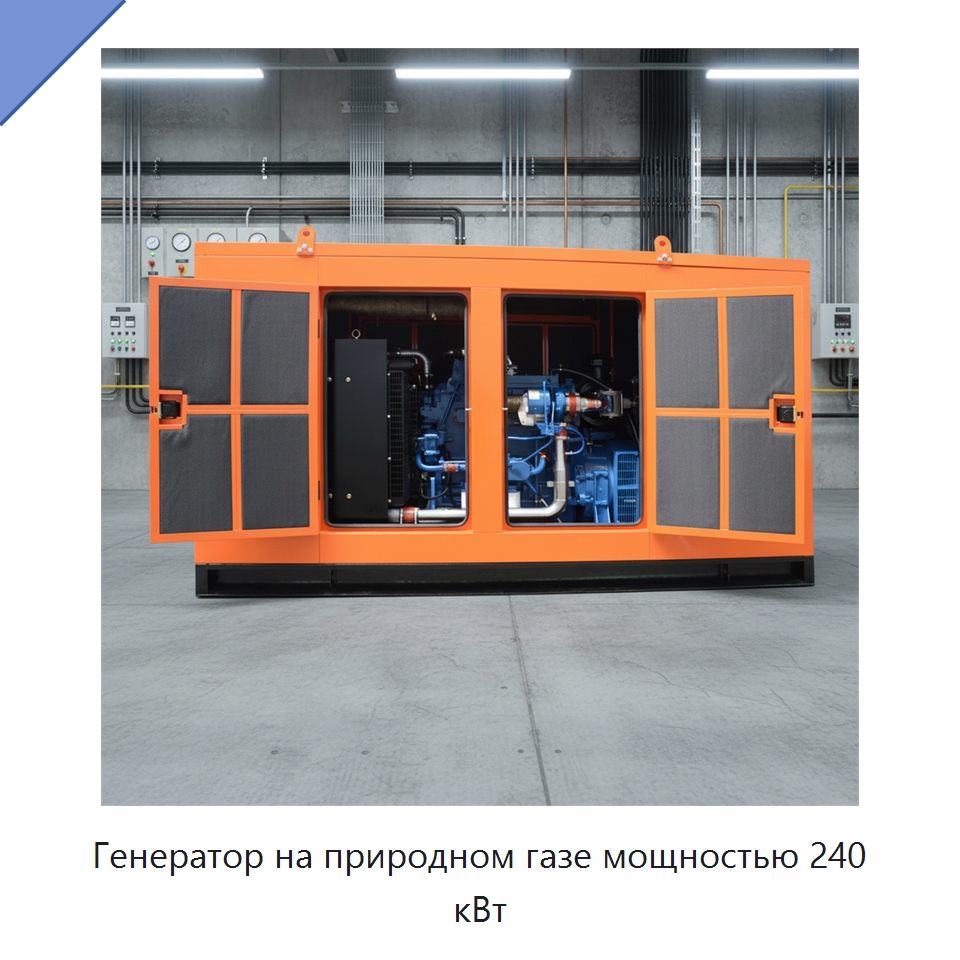 Генератор на природном газе мощностью 240 кВт — Газотурбинные генераторы