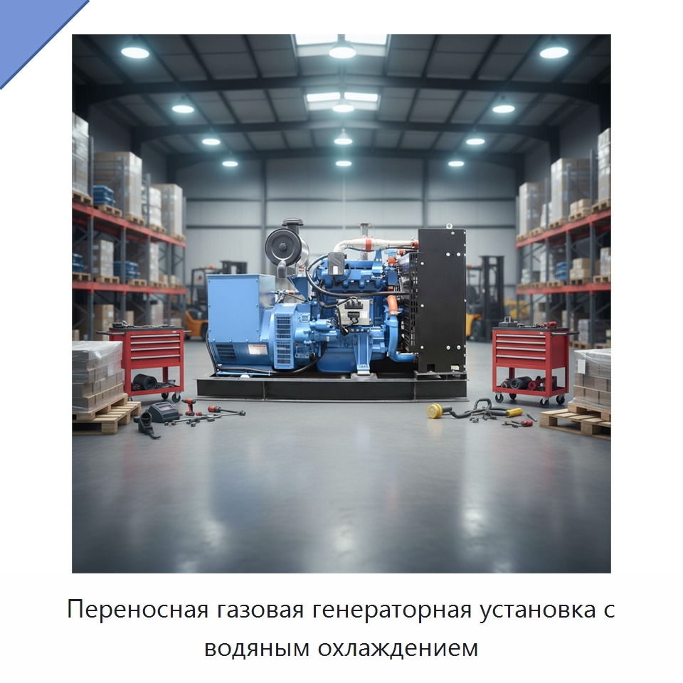 Переносная газовая генераторная установка с водяным охлаждением — Газотурбинные генераторы