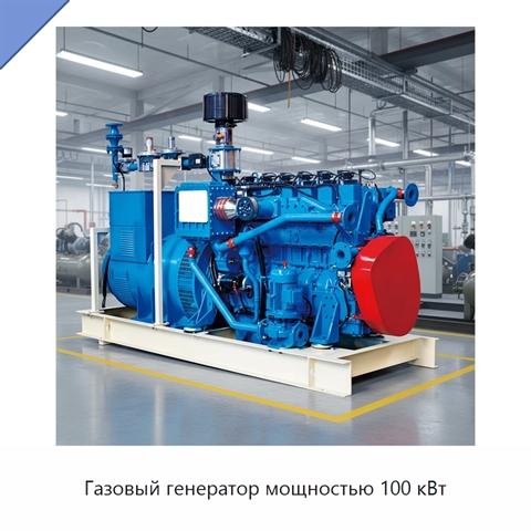 Газовый генератор мощностью 100 кВт