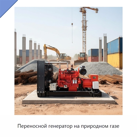 Переносной генератор на природном газе