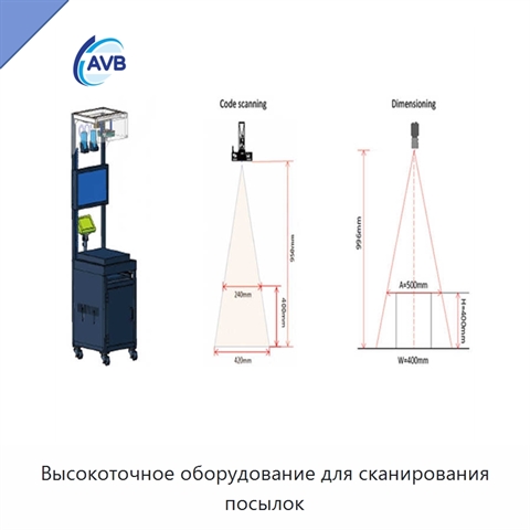 Высокоточное оборудование для сканирования посылок