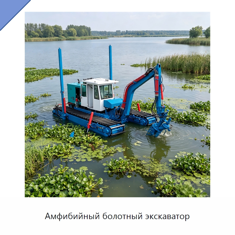 Амфибийный болотный экскаватор — Землеройная техника