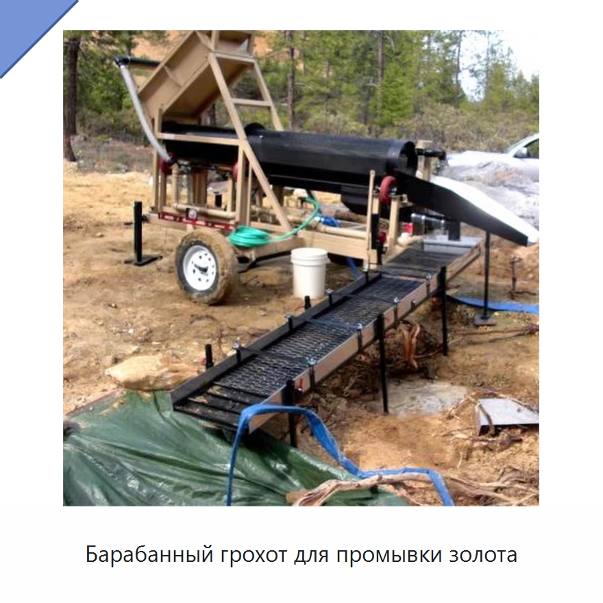 Барабанный грохот для промывки золота — Горнодобывающее оборудование