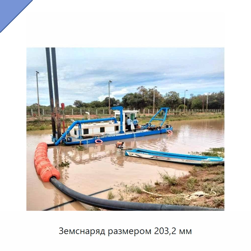 Земснаряд размером 203,2 мм — Лодки и суда