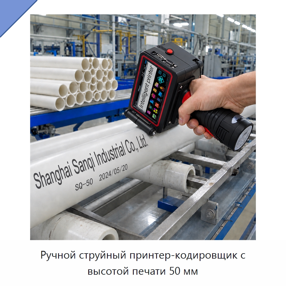 Ручной струйный принтер-кодировщик с высотой печати 50 мм — Маркировочные машины