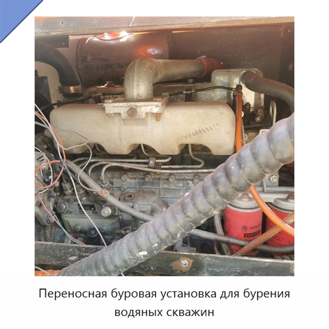 Переносная буровая установка для бурения водяных скважин