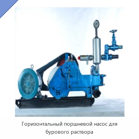 Горизонтальный поршневой насос для бурового раствора — Нефтепромысловое оборудование