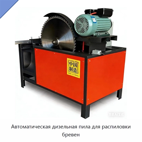 Автоматическая дизельная пила для распиловки бревен