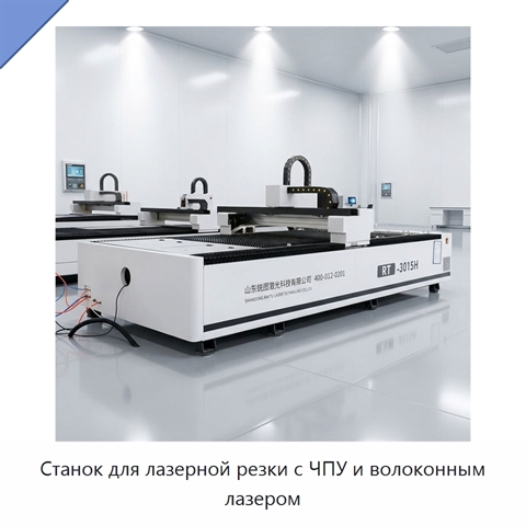 Станок для лазерной резки с ЧПУ и волоконным лазером
