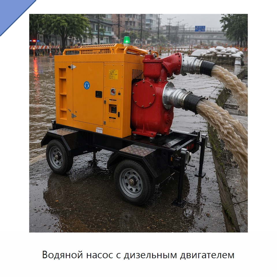 Водяной насос с дизельным двигателем — Насосы
