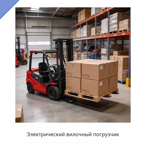 Электрический вилочный погрузчик
