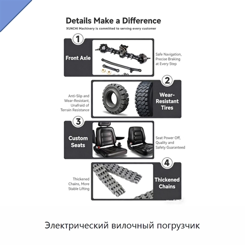 Электрический вилочный погрузчик