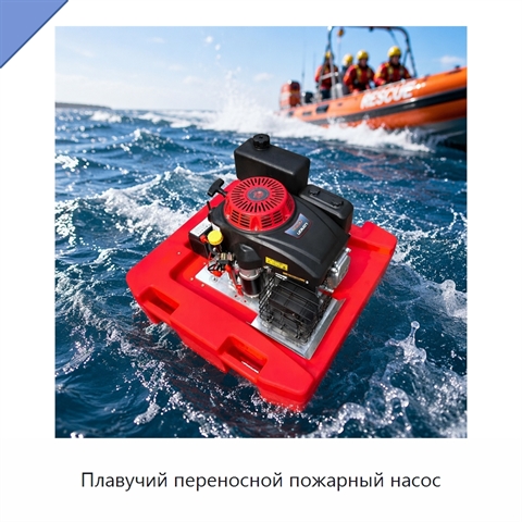 Плавучий переносной пожарный насос