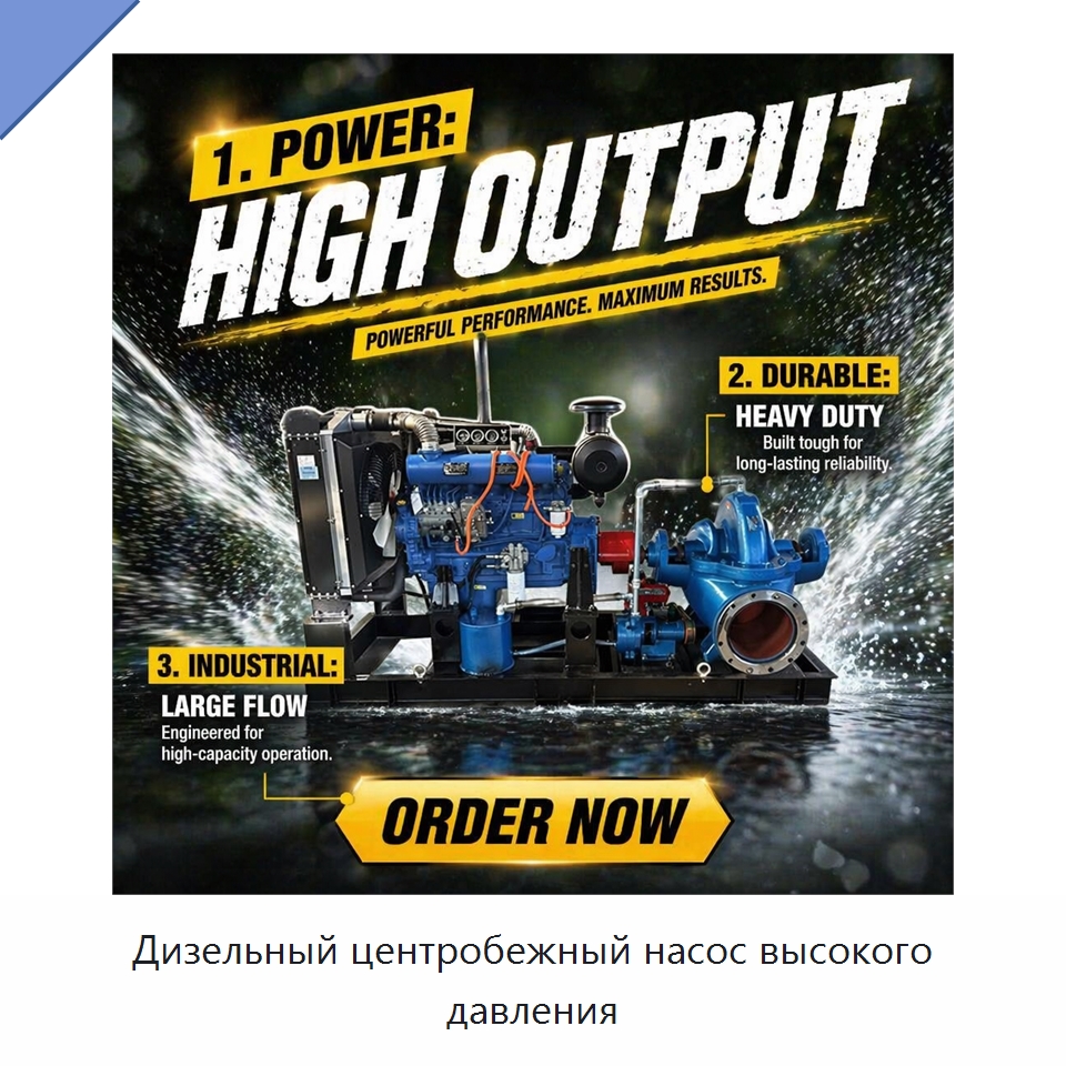 Дизельный центробежный насос высокого давления — Насосы