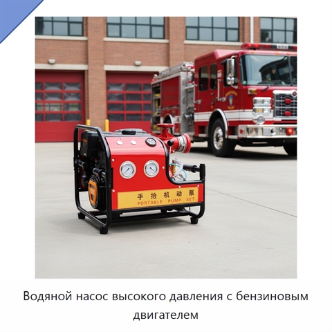 Водяной насос высокого давления с бензиновым двигателем