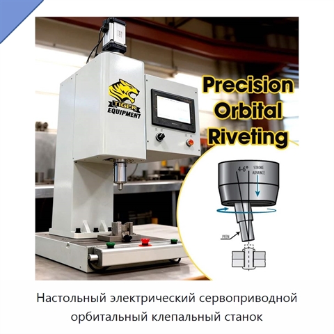 Настольный электрический сервоприводной орбитальный клепальный станок