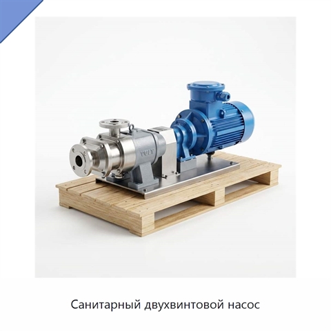 Санитарный двухвинтовой насос