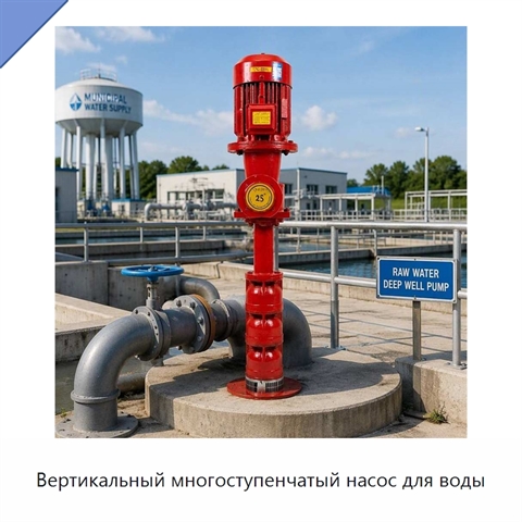 Вертикальный многоступенчатый насос для воды