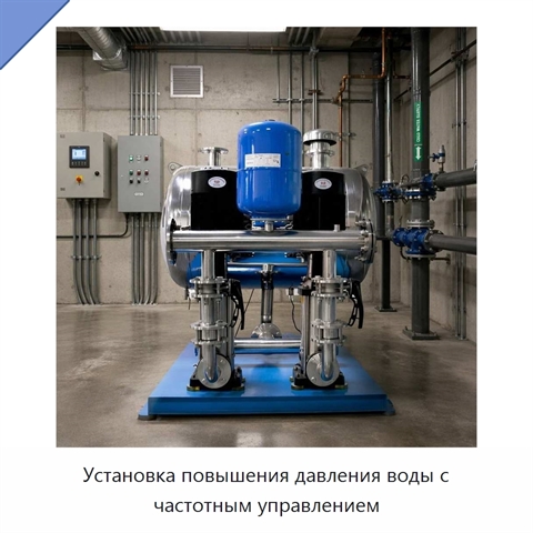 Установка повышения давления воды с частотным управлением