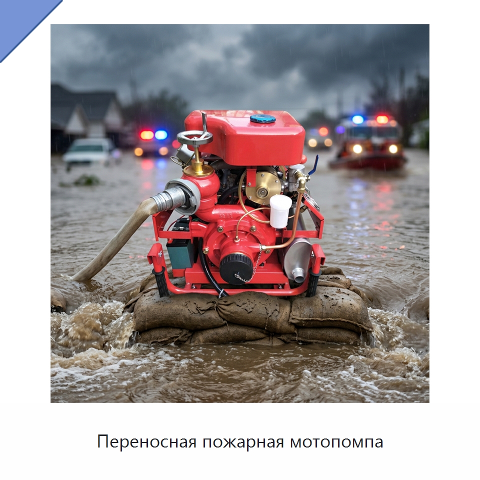 Переносная пожарная мотопомпа — Насосы