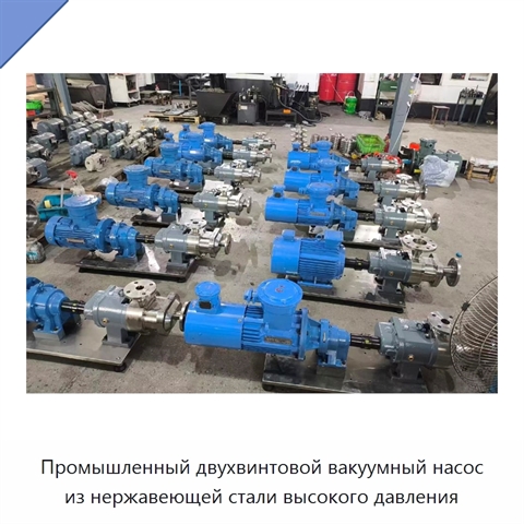 Промышленный двухвинтовой вакуумный насос из нержавеющей стали высокого давления