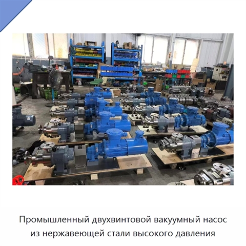 Промышленный двухвинтовой вакуумный насос из нержавеющей стали высокого давления