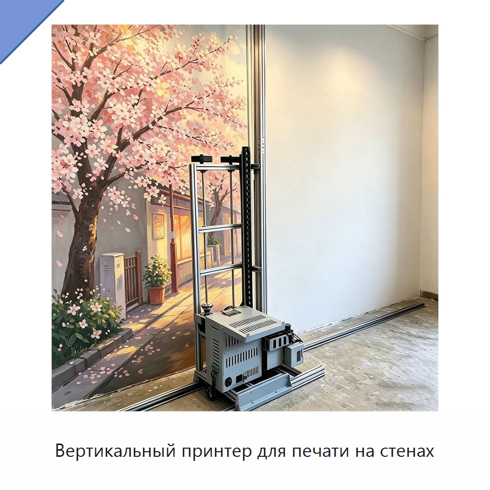 Вертикальный принтер для печати на стенах — Специальная строительная техника