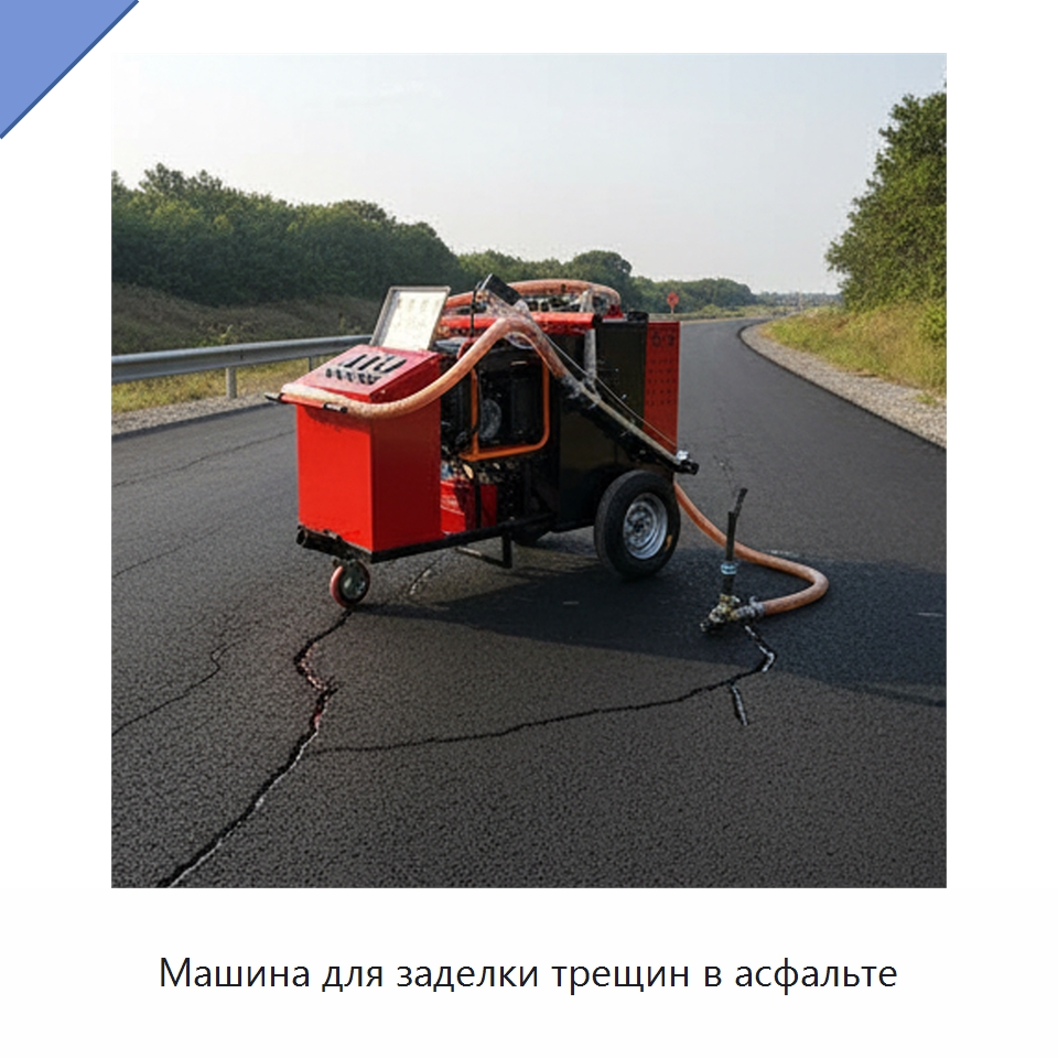 Машина для заделки трещин в асфальте — Дорожная техника
