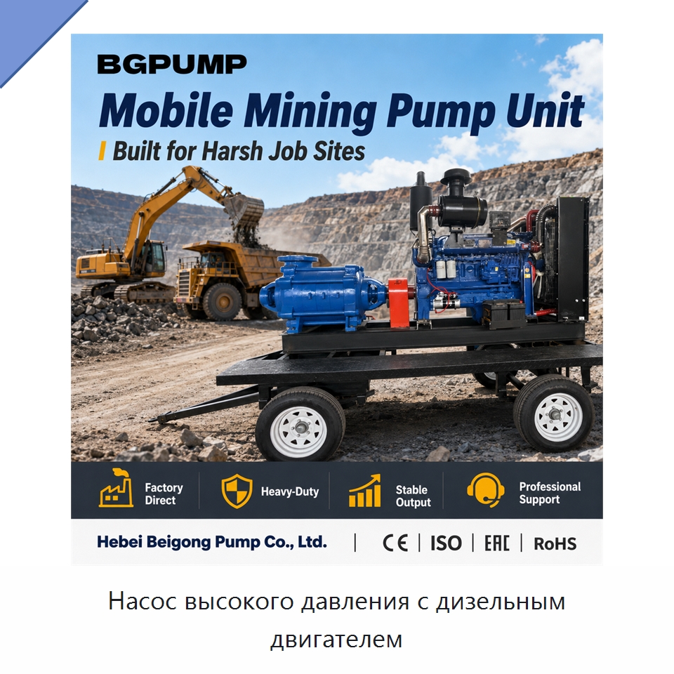 Насос высокого давления с дизельным двигателем — Насосы