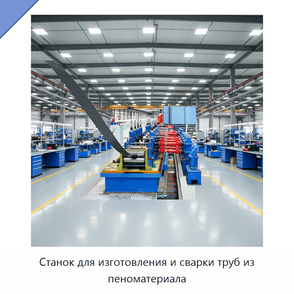 Станок для изготовления и сварки труб из пеноматериала — Оборудование для производства труб