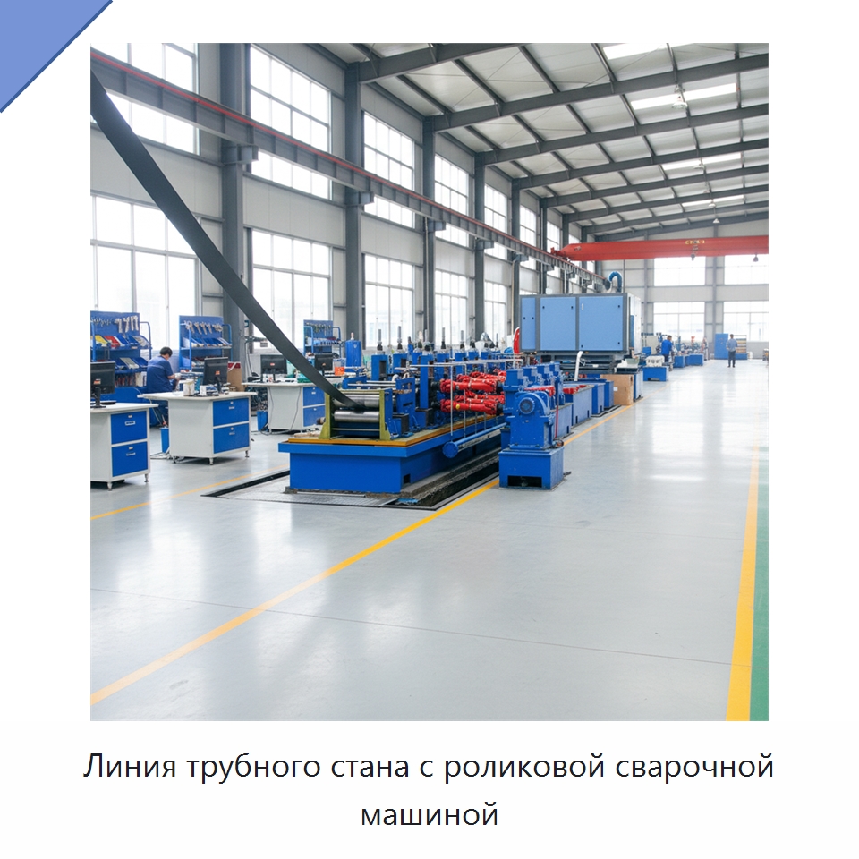 Линия трубного стана с роликовой сварочной машиной — Оборудование для производства труб