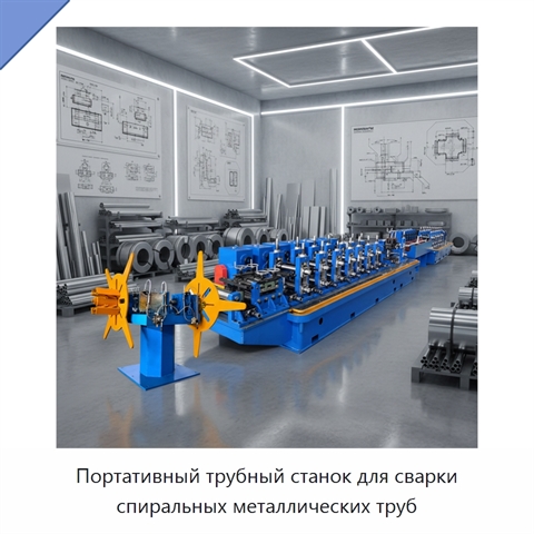 Портативный трубный станок для сварки спиральных металлических труб