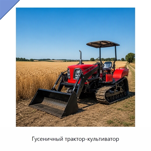 Гусеничный трактор-культиватор