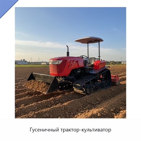 Гусеничный трактор-культиватор