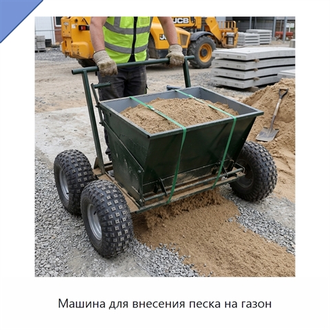 Машина для внесения песка на газон