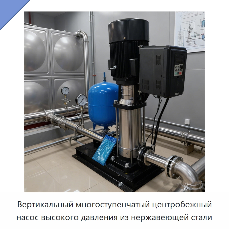 Вертикальный многоступенчатый центробежный насос высокого давления из нержавеющей стали — Насосы