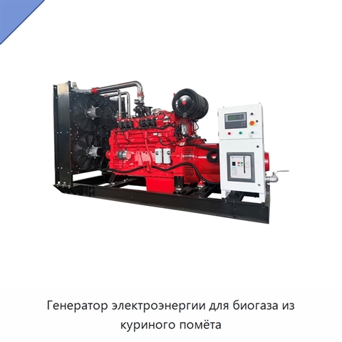 Генератор электроэнергии для биогаза из куриного помёта