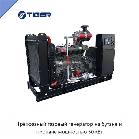 Трёхфазный газовый генератор на бутане и пропане мощностью 50 кВт