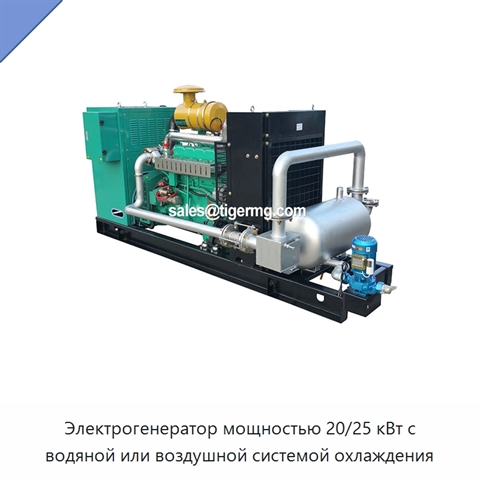 Электрогенератор мощностью 20/25 кВт с водяной или воздушной системой охлаждения