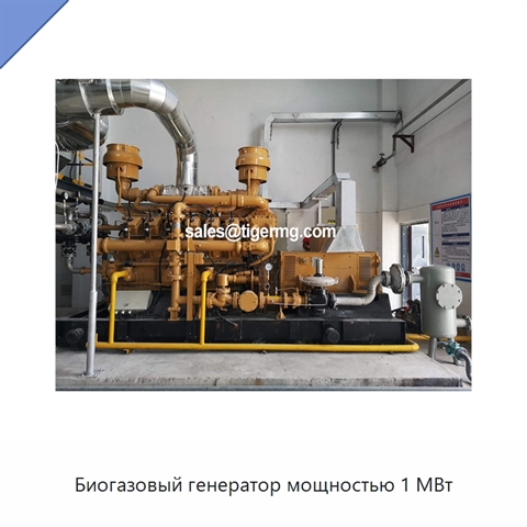 Биогазовый генератор мощностью 1 МВт
