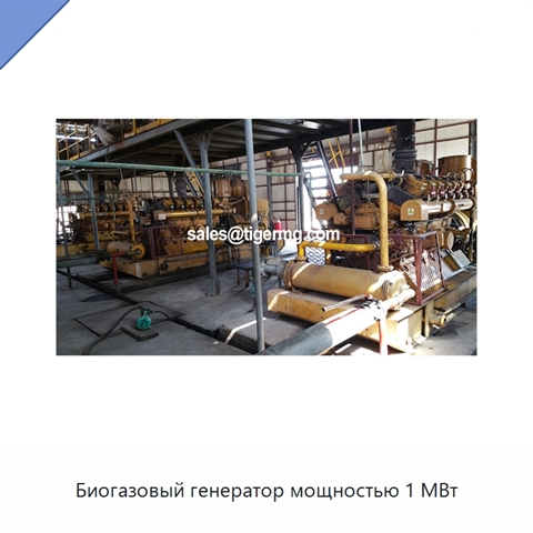 Биогазовый генератор мощностью 1 МВт