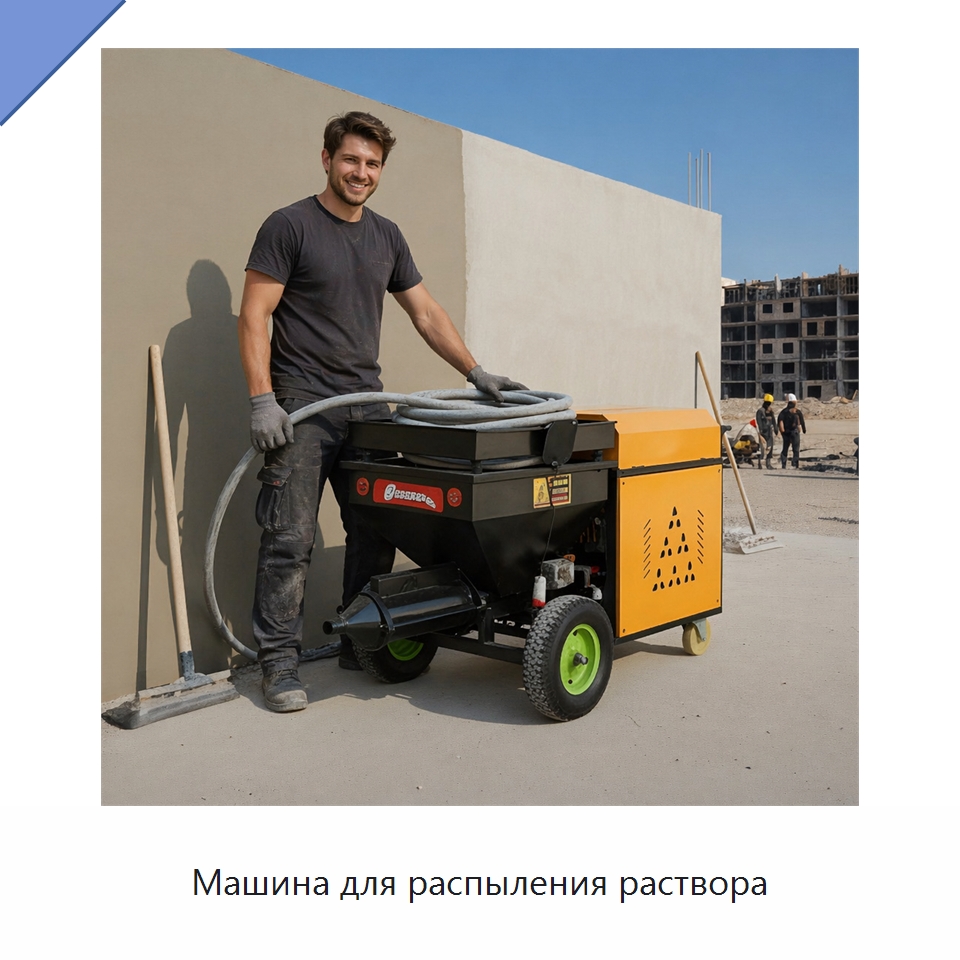 Машина для распыления раствора — Штукатурные станции