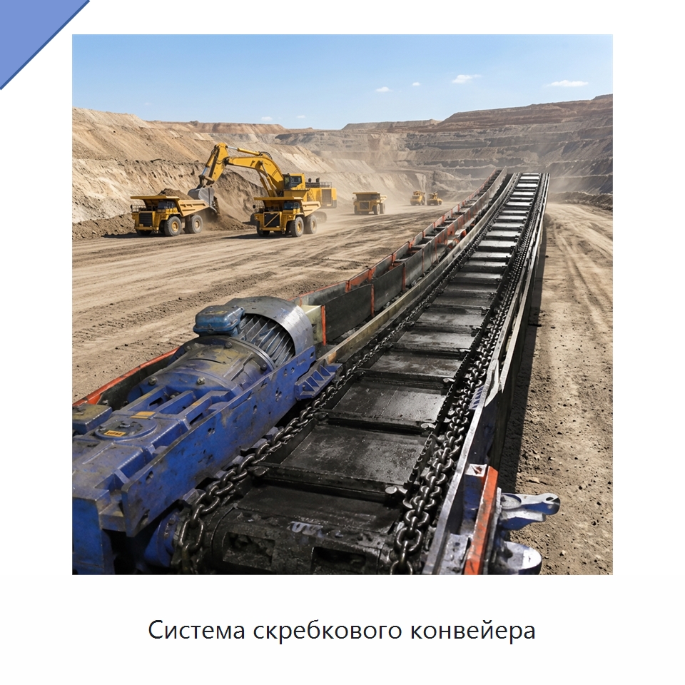 Система скребкового конвейера — Горнодобывающее оборудование
