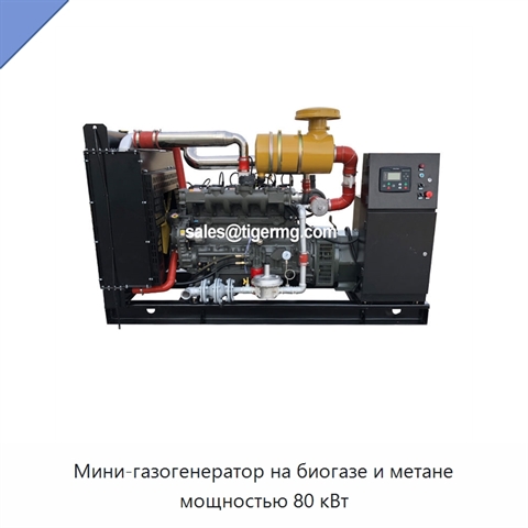Мини-газогенератор на биогазе и метане мощностью 80 кВт