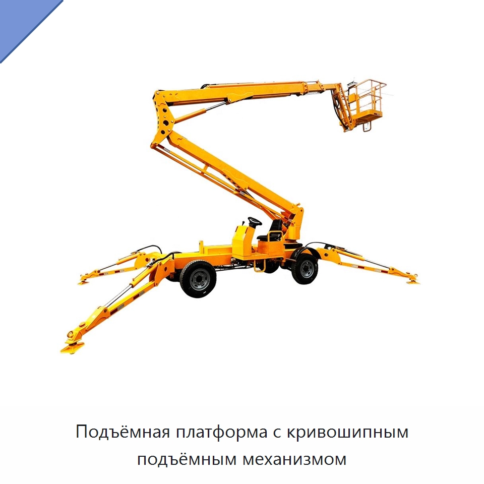 Подъёмная платформа с кривошипным подъёмным механизмом — Строительные подъёмники