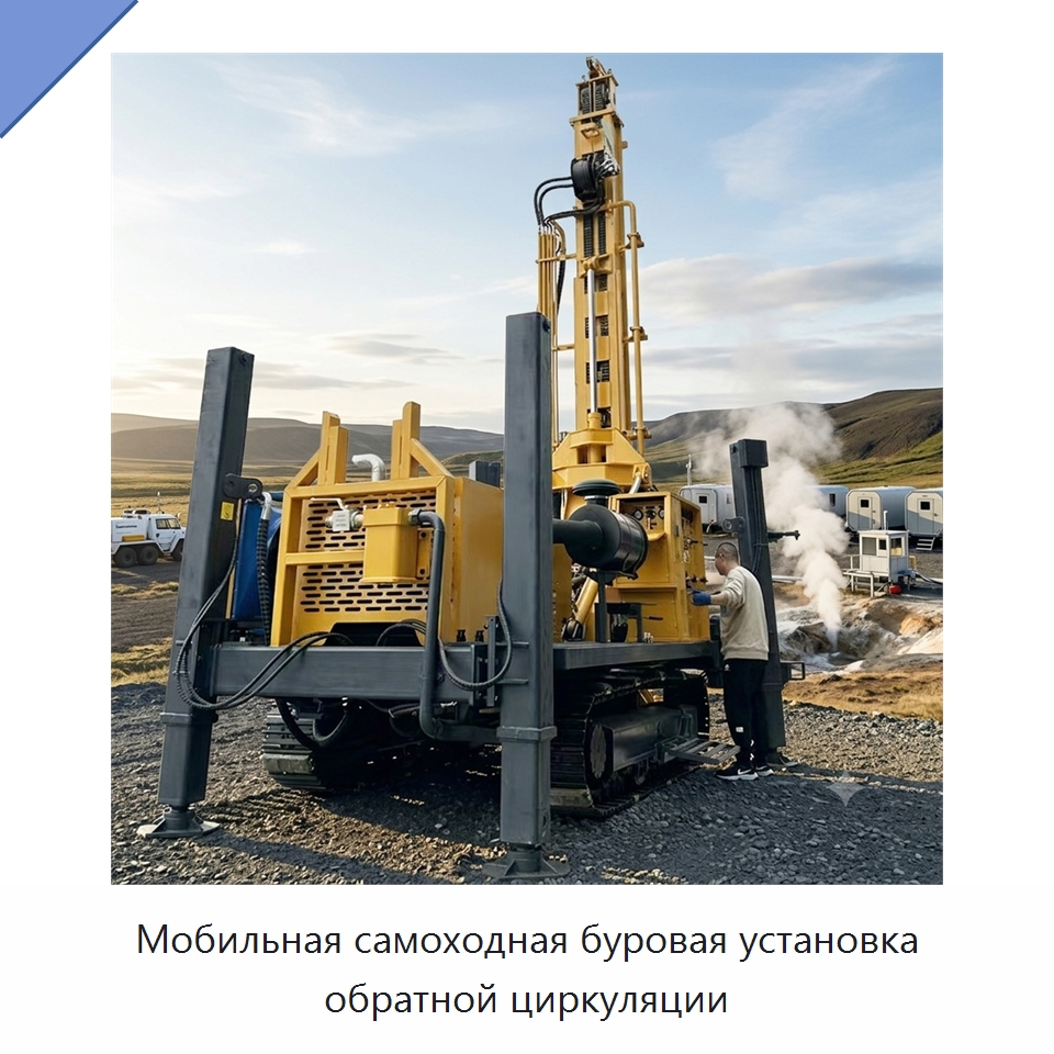 Мобильная самоходная буровая установка обратной циркуляции — Горнодобывающее оборудование